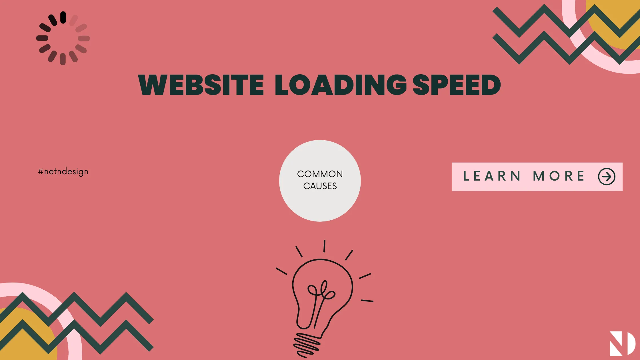 Common causes that slow down the loading speed