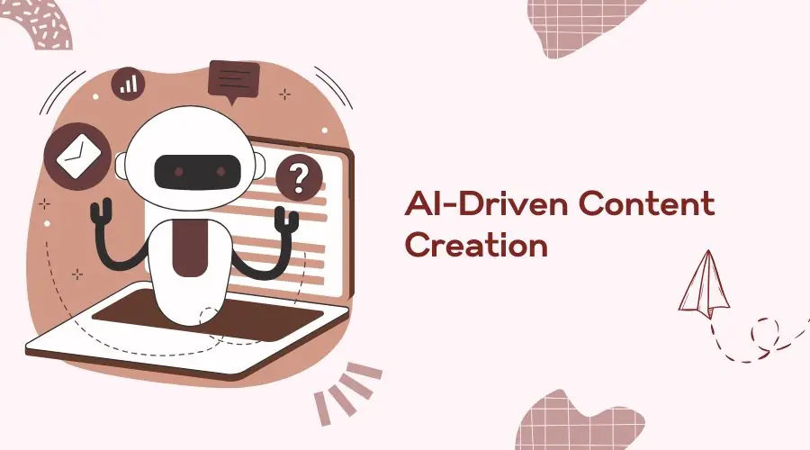 AI-Driven Content Creation This image represents content creation using artificial intelligence